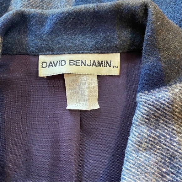 Vintage full zip blazer by David Benjamin size 10 - Picture 3 of 6